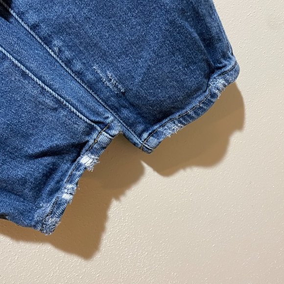 KanCan Signature Distressed Mom Fit Stretch Cuffed Jeans - Picture 12 of 16